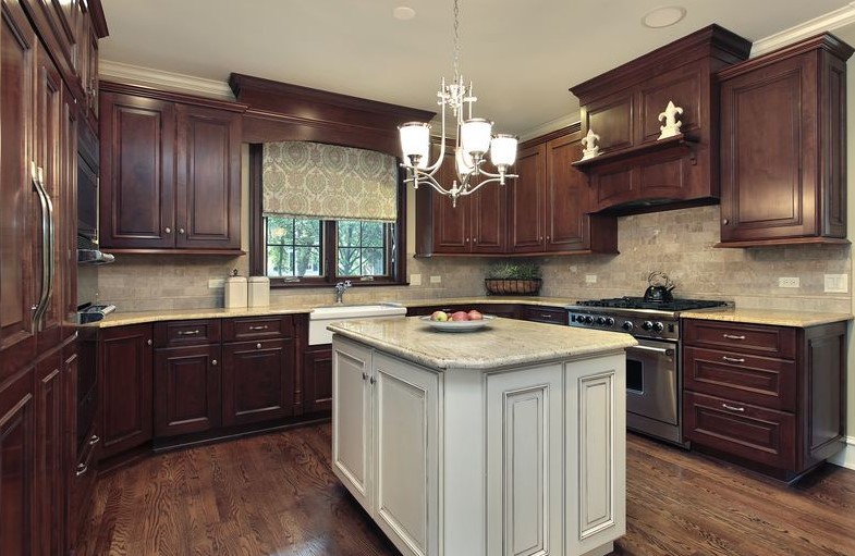 traditional Brown Kitchen Cabinet