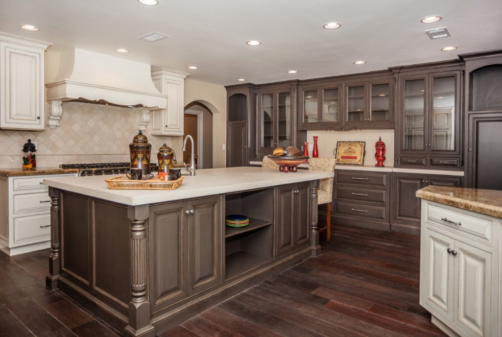 two tone Classic Design Kitchen Cabinet