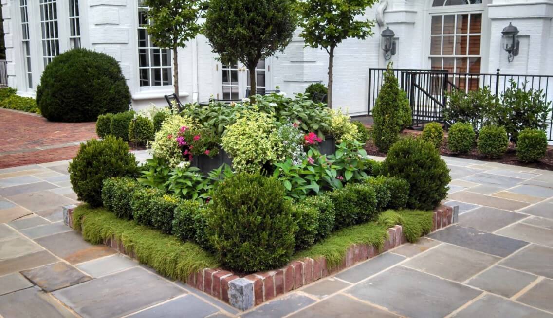 landscape plan for front yards - Continental Style