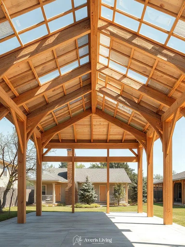 Vertical dimension and depth showcased in an aesthetic backyard gazebo design