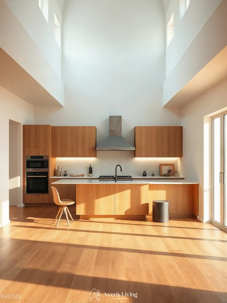 Architectural floor layout highlighting under sink storage solutions kitchen in a modern interior.
