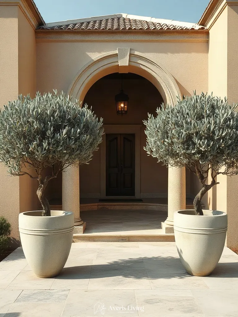 Architectural planters accentuating an aesthetic backyard gazebo design