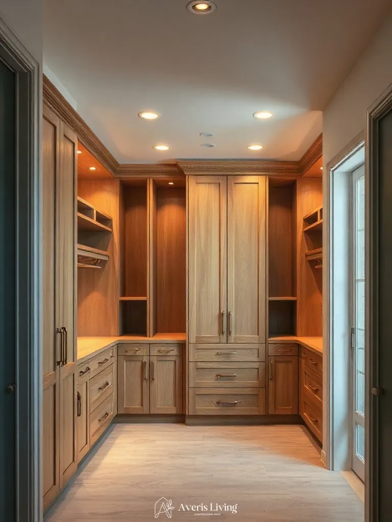 Bespoke cabinetry in small closet organization systems