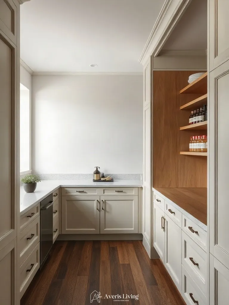 Bespoke cabinetry featuring an internal pull-out for magnetic spice rack ideas