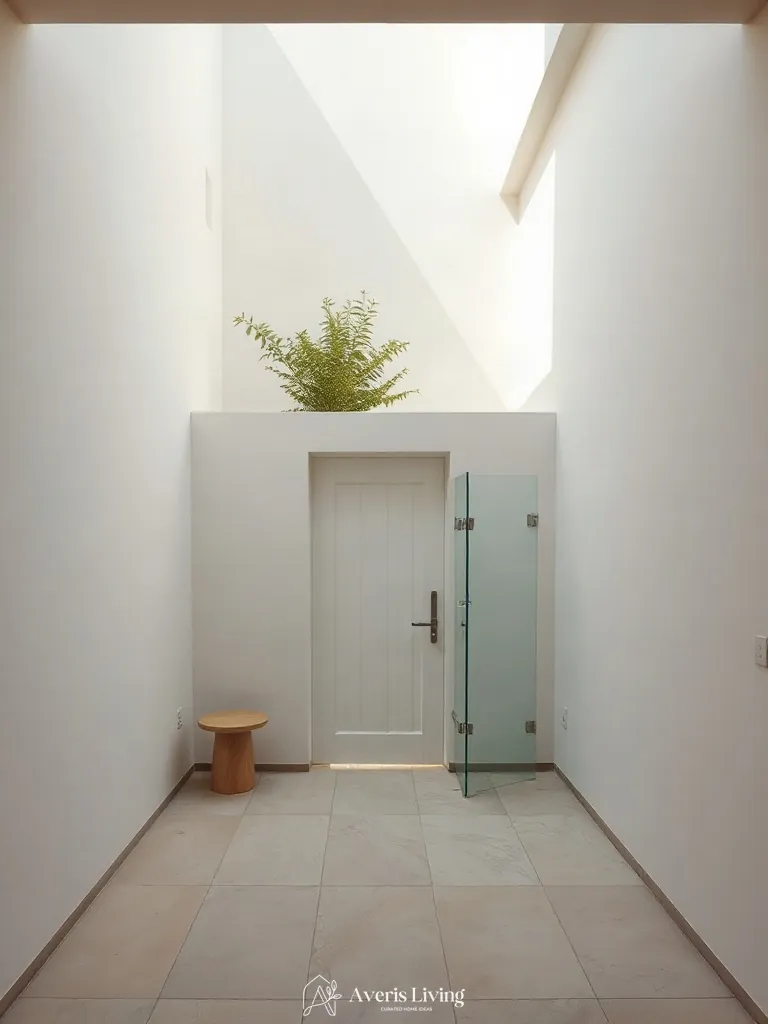 Hidden access door within aesthetic backyard privacy fence inspiration