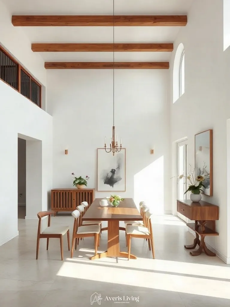 Editorial styling in an affordable dining room for small spaces