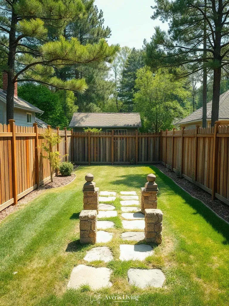 Perimeter views framed by rustic fence layout