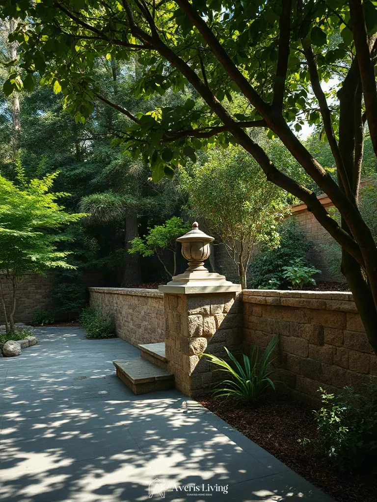 Harmonized hardscape colors for retaining walls