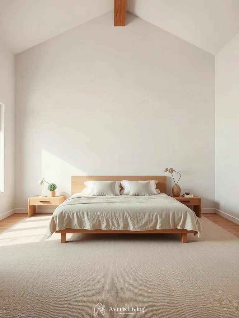 Hero sculptural upholstered bed frame in a farmhouse master bedroom aesthetic