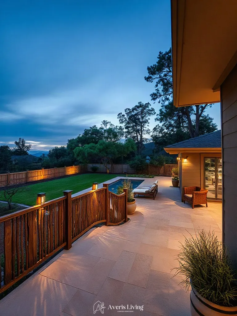 Open bohemian landscape zones integrated with privacy fence makeover