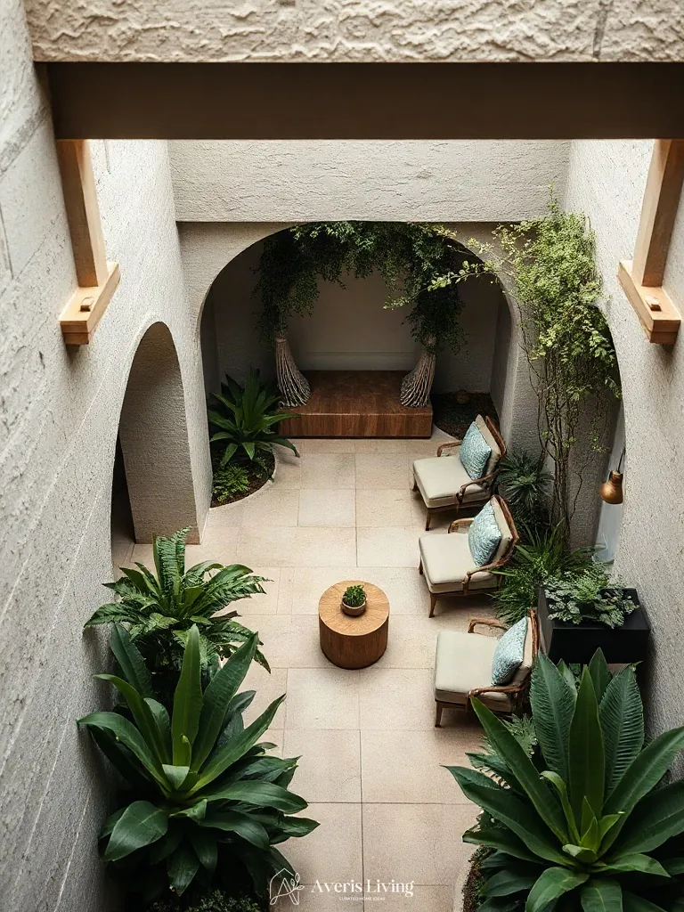 Intimate garden nooks in fairy backyard landscaping makeover