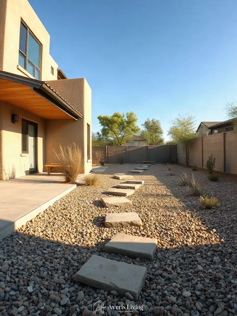 Stepping stones integrated with clean landscape borders