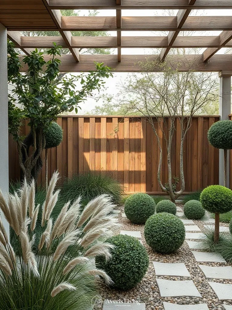 Border plantings softening aesthetic backyard privacy fence inspiration