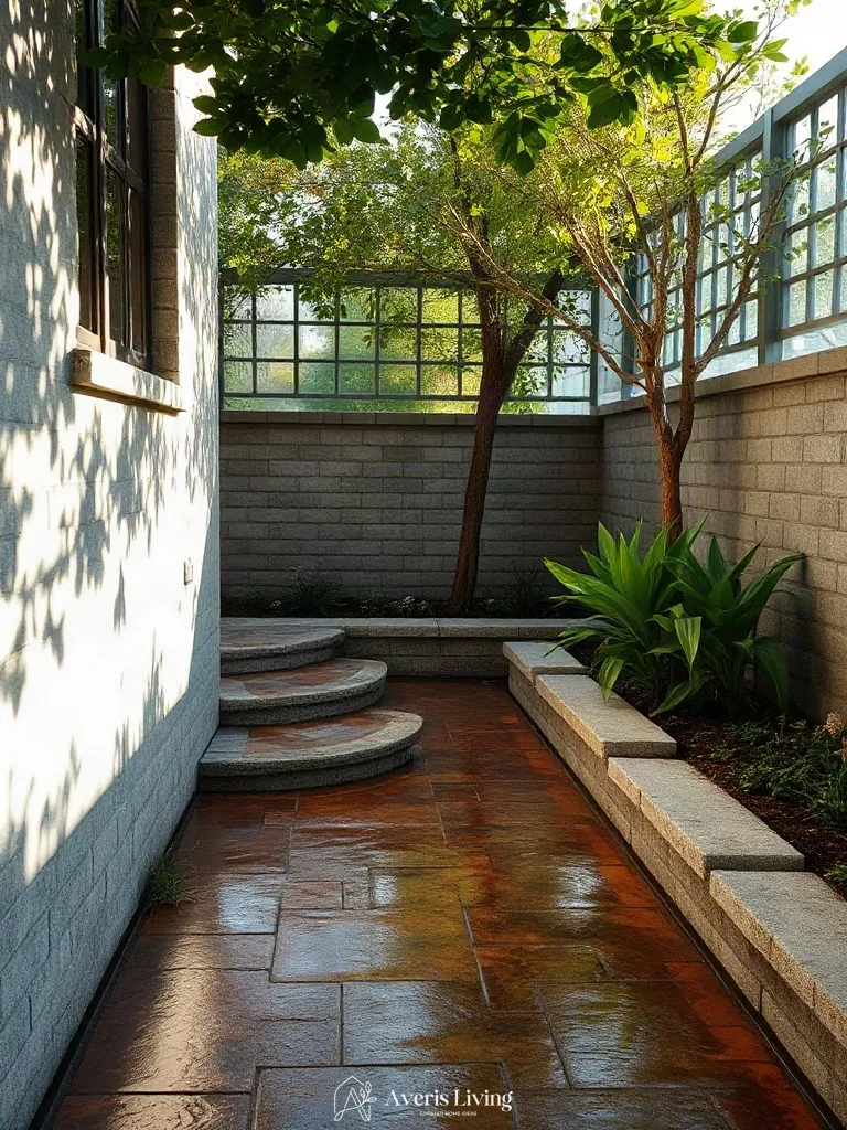 Shade-resilient masonry for retaining wall