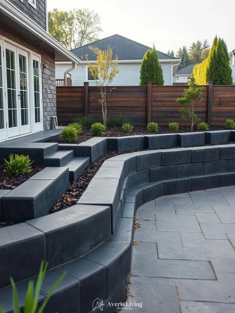 Modular block modern retaining wall system