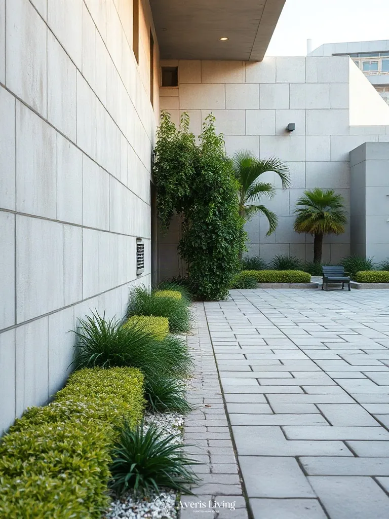 Hard structures softened by cascading tropical plants