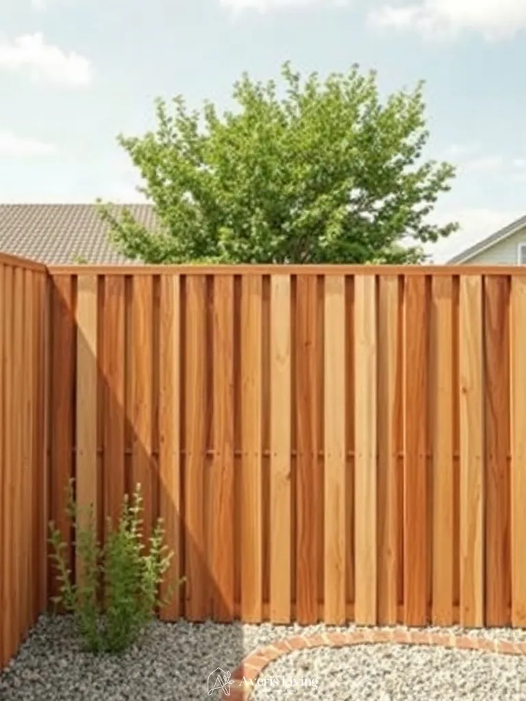 Clear cedar aesthetic backyard privacy fence inspiration