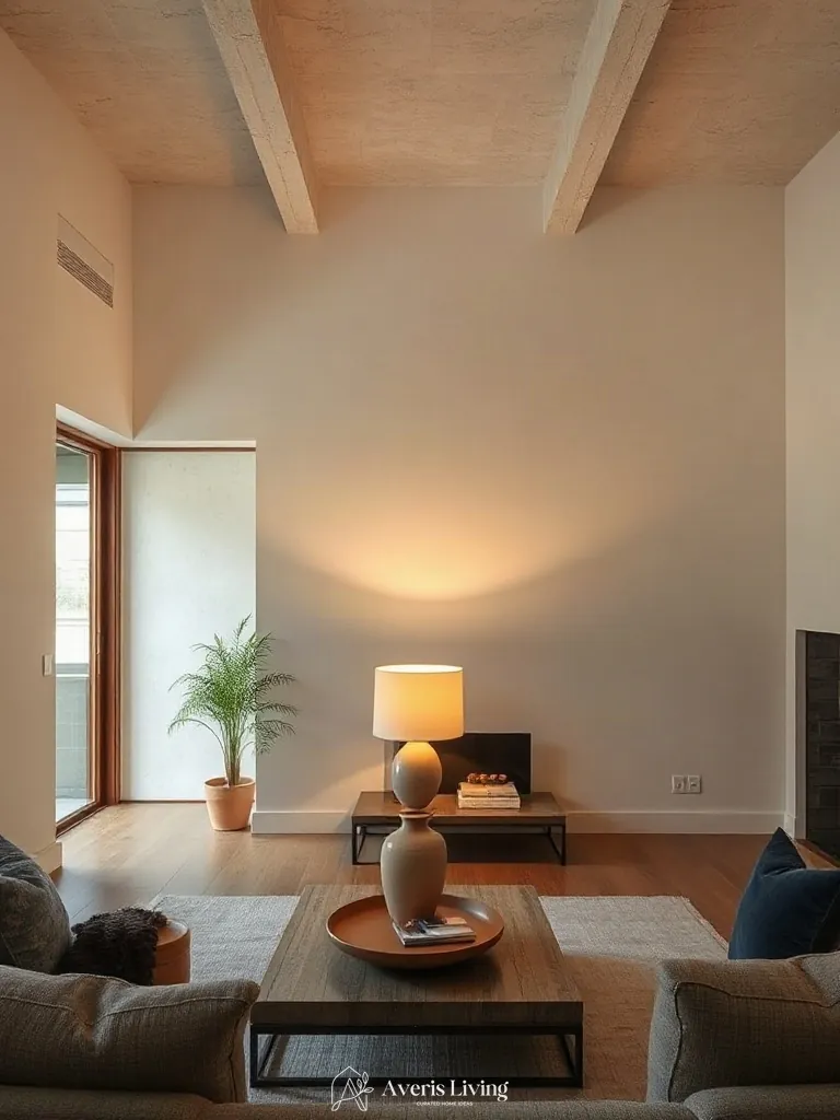 Soft ambient glow from table lamps illuminating exquisite storage coffee table designs.